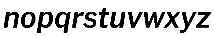 AmericanGrotesk MediumItalic Font LOWERCASE