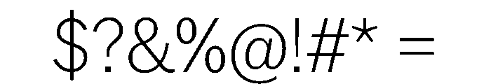 AmericanGrotesk Thin Font OTHER CHARS