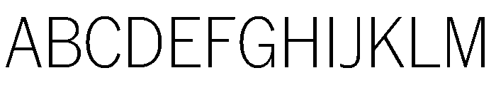 AmericanGrotesk Thin Font UPPERCASE