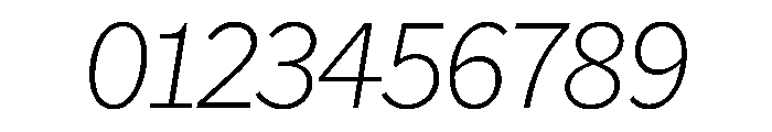 AmericanGrotesk ThinItalic Font OTHER CHARS