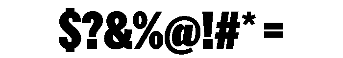 AmericanGroteskCompressed Black Font OTHER CHARS