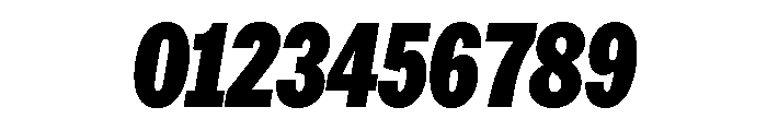 AmericanGroteskCompressed BlackItalic Font OTHER CHARS