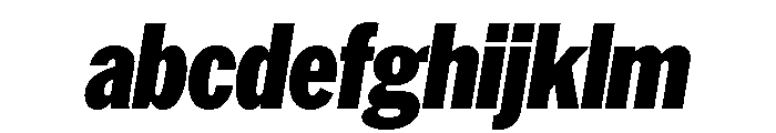 AmericanGroteskCompressed BlackItalic FONT