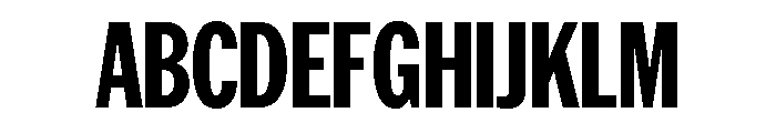 AmericanGroteskCompressed Bold Font UPPERCASE