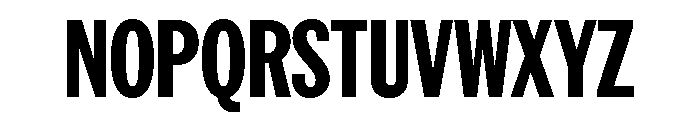 AmericanGroteskCompressed Bold Font UPPERCASE