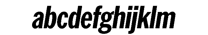 AmericanGroteskCompressed BoldItalic FONT