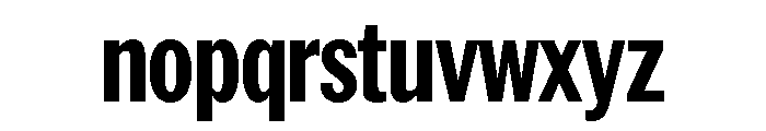 AmericanGroteskCompressed Bold Font LOWERCASE