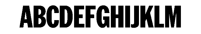 AmericanGroteskCompressed Heavy Font UPPERCASE