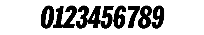 AmericanGroteskCompressed HeavyItalic Font OTHER CHARS