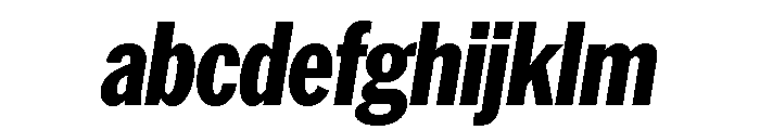AmericanGroteskCompressed HeavyItalic FONT