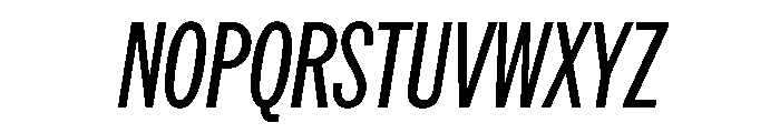 AmericanGroteskCompressed Italic Font UPPERCASE