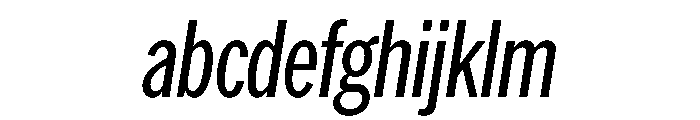 AmericanGroteskCompressed Italic FONT