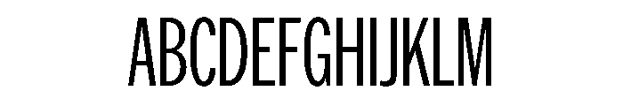 AmericanGroteskCompressed Light Font UPPERCASE