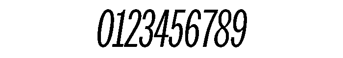 AmericanGroteskCompressed LightItalic Font OTHER CHARS