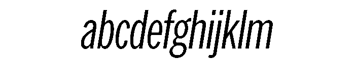 AmericanGroteskCompressed LightItalic FONT