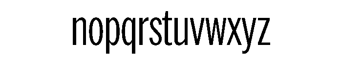 AmericanGroteskCompressed Light Font LOWERCASE