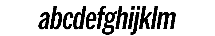 AmericanGroteskCompressed MediumItalic FONT