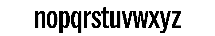 AmericanGroteskCompressed Medium Font LOWERCASE