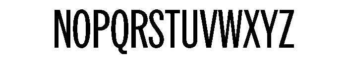 AmericanGroteskCompressed Regular Font UPPERCASE