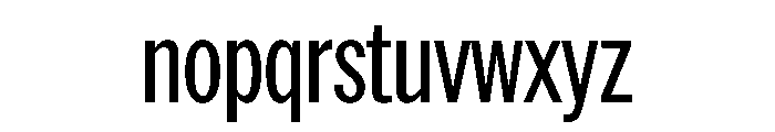 AmericanGroteskCompressed Regular Font LOWERCASE