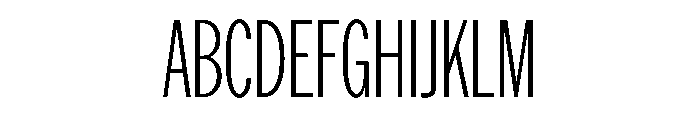 AmericanGroteskCompressed Thin Font UPPERCASE
