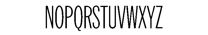 AmericanGroteskCompressed Thin Font UPPERCASE