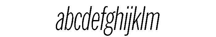 AmericanGroteskCompressed ThinItalic FONT