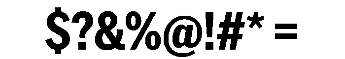 AmericanGroteskCondensed Bold Font OTHER CHARS