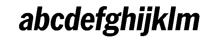 AmericanGroteskCondensed BoldItalic FONT