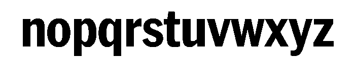 AmericanGroteskCondensed Bold Font LOWERCASE