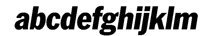 AmericanGroteskCondensed HeavyItalic FONT
