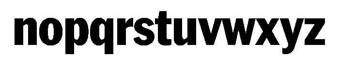AmericanGroteskCondensed Heavy Font LOWERCASE