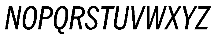 AmericanGroteskCondensed Italic Font UPPERCASE