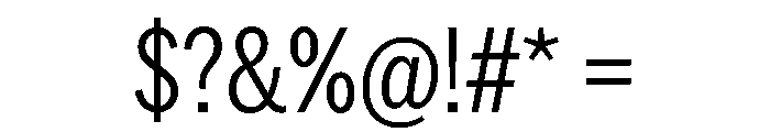 AmericanGroteskCondensed Light Font OTHER CHARS