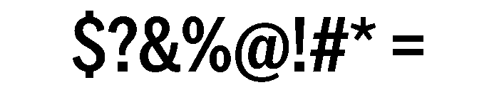 AmericanGroteskCondensed Medium Font OTHER CHARS