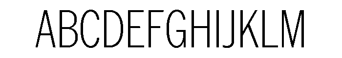 AmericanGroteskCondensed Thin Font UPPERCASE