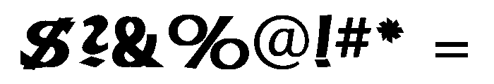 AmericanUncial Regular Font OTHER CHARS