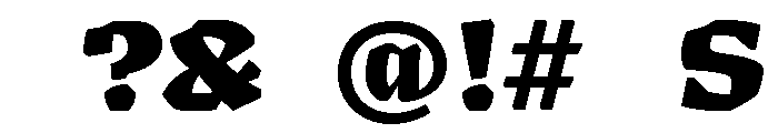 Ampersandist V0.2 Black Font OTHER CHARS