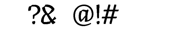 Ampersandist V0.2 Light Font OTHER CHARS