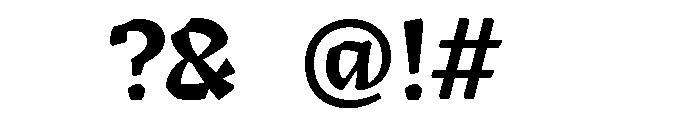 Ampersandist V0.2 Medium Font OTHER CHARS