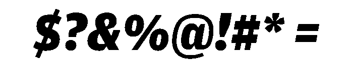 Amplitude Black Italic Font OTHER CHARS