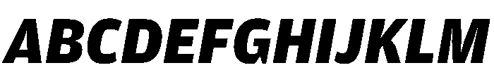 Amplitude Black Italic Font UPPERCASE