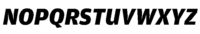 Amplitude Black Italic Font UPPERCASE