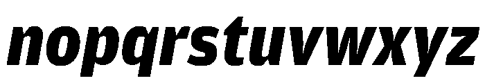Amplitude Black Italic Font LOWERCASE