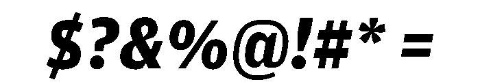 Amplitude Bold Italic Font OTHER CHARS