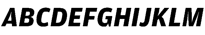 Amplitude Bold Italic Font UPPERCASE
