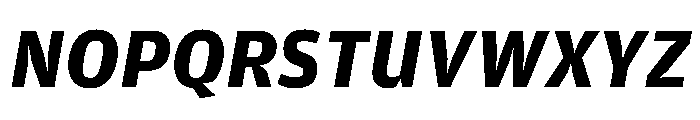 Amplitude Bold Italic Font UPPERCASE