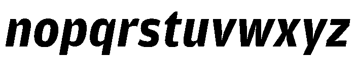 Amplitude Bold Italic Font LOWERCASE