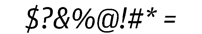 Amplitude Book Italic Font OTHER CHARS