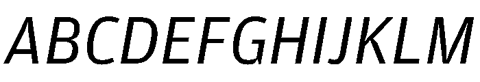 Amplitude Book Italic Font UPPERCASE